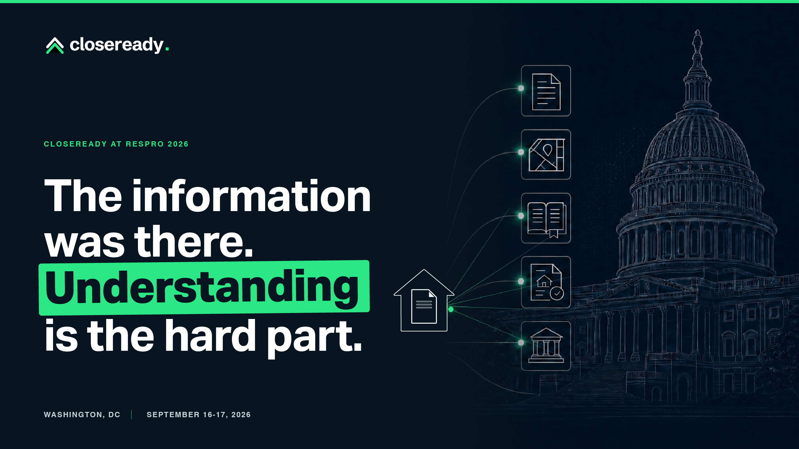 CloseReady source-backed property intelligence, RESPRO 2026