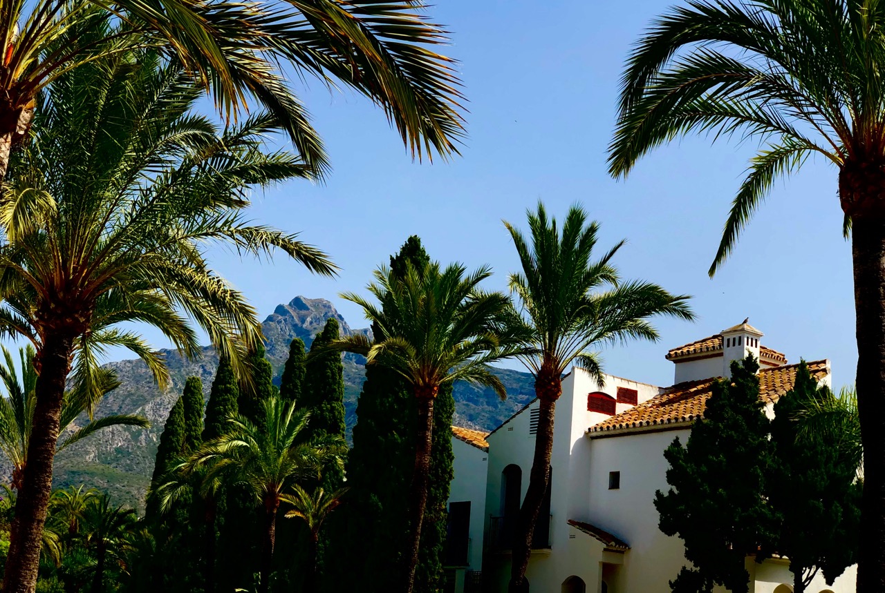 Closed shutters on a coastal residence, damp and humidity in a Spanish villa