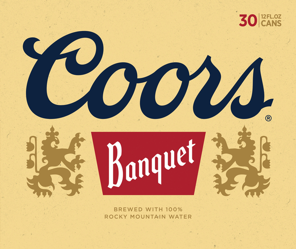 Coors Banquet lager label artwork