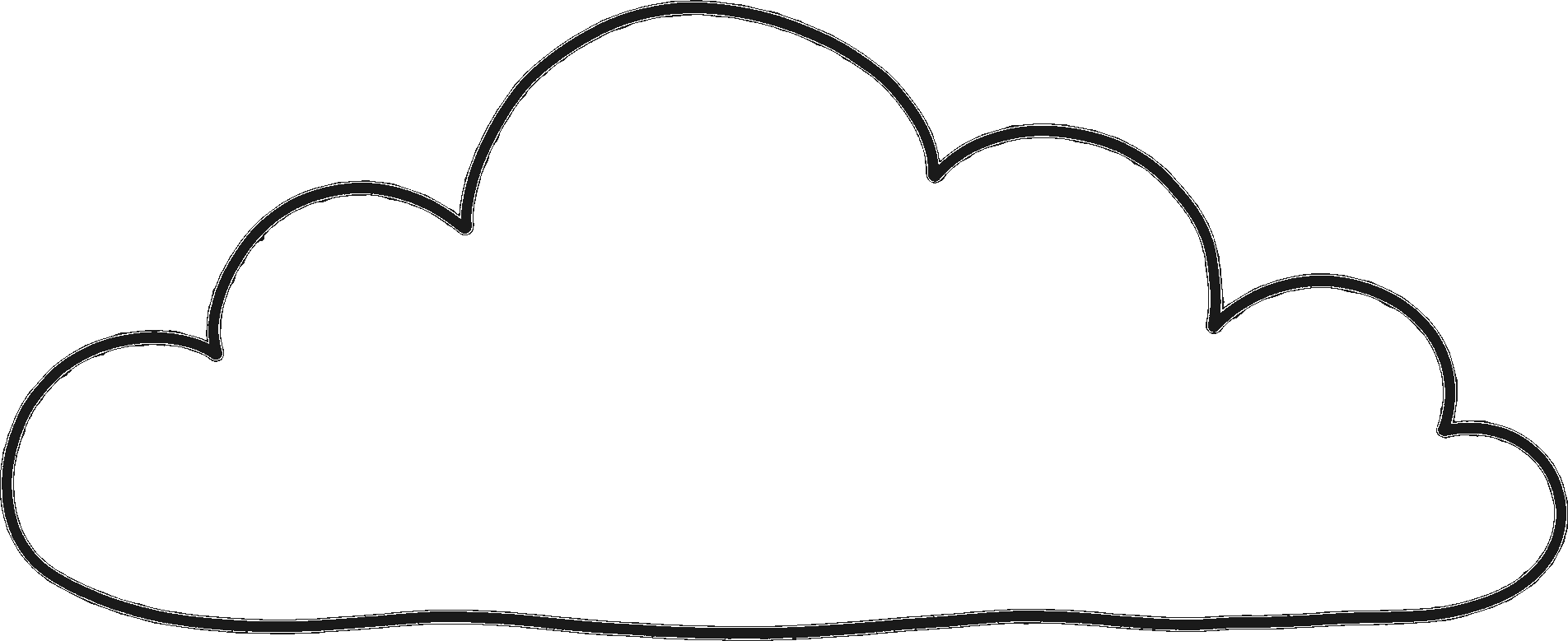 Hand-drawn cloud sketch