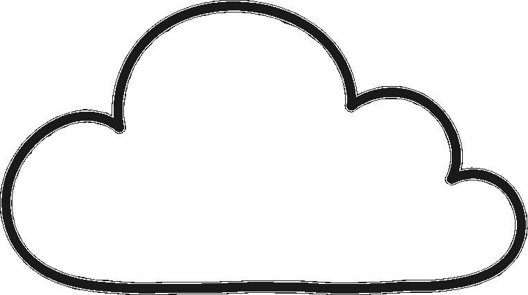 Hand-drawn cloud sketch