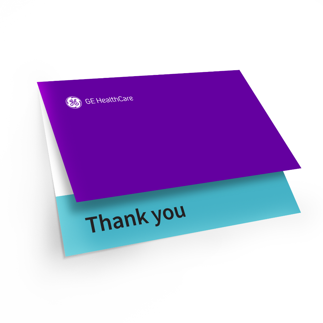 GE HealthCare thank-you card