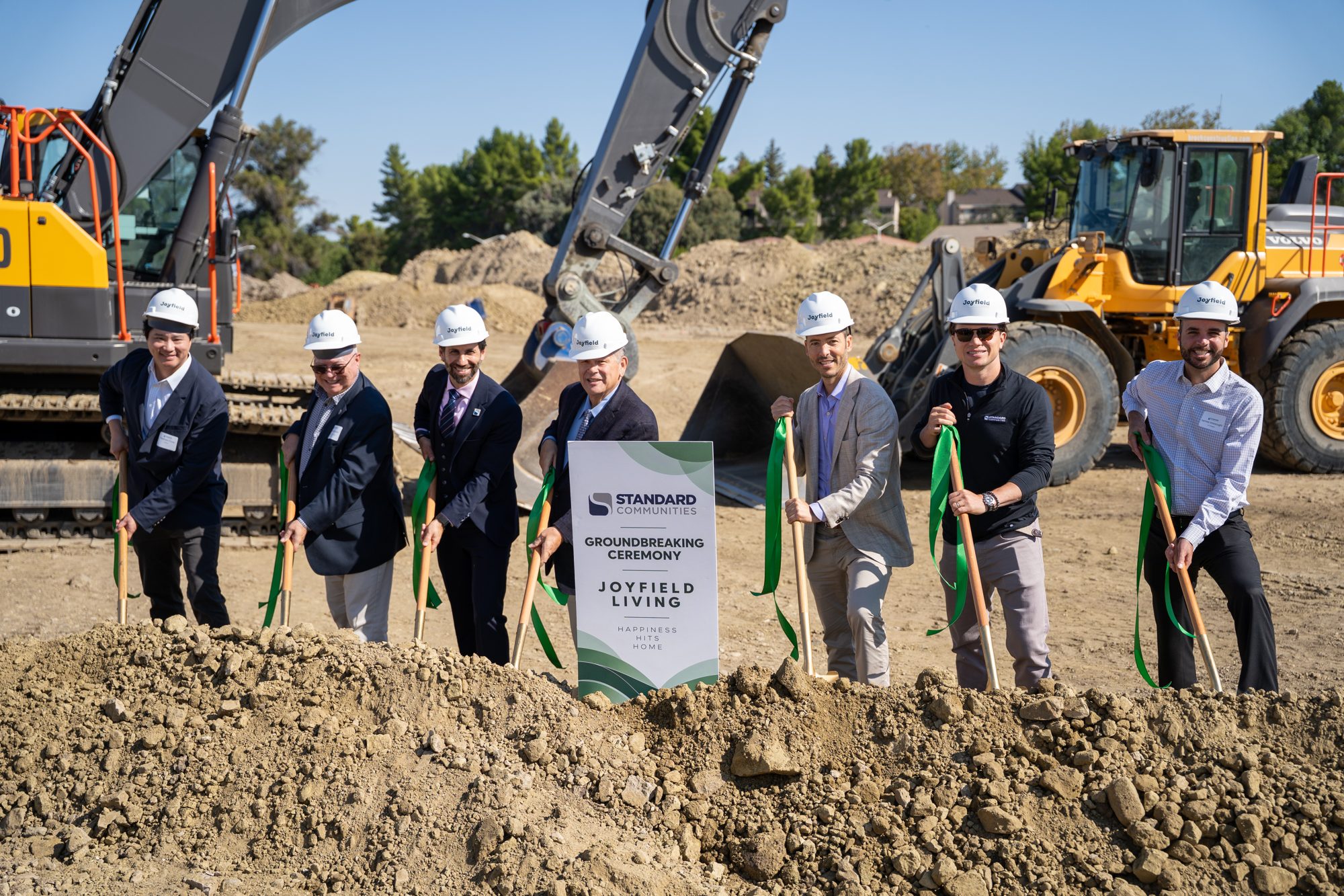 Standard Communities and partners at a Joyfield Living groundbreaking ceremony