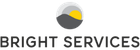 Bright Services company logo with sun over mountains inside a circle above the text.