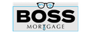 Logo with the word BOSS and the tagline MORTGAGE below it, framed in a blue-bordered rectangle.