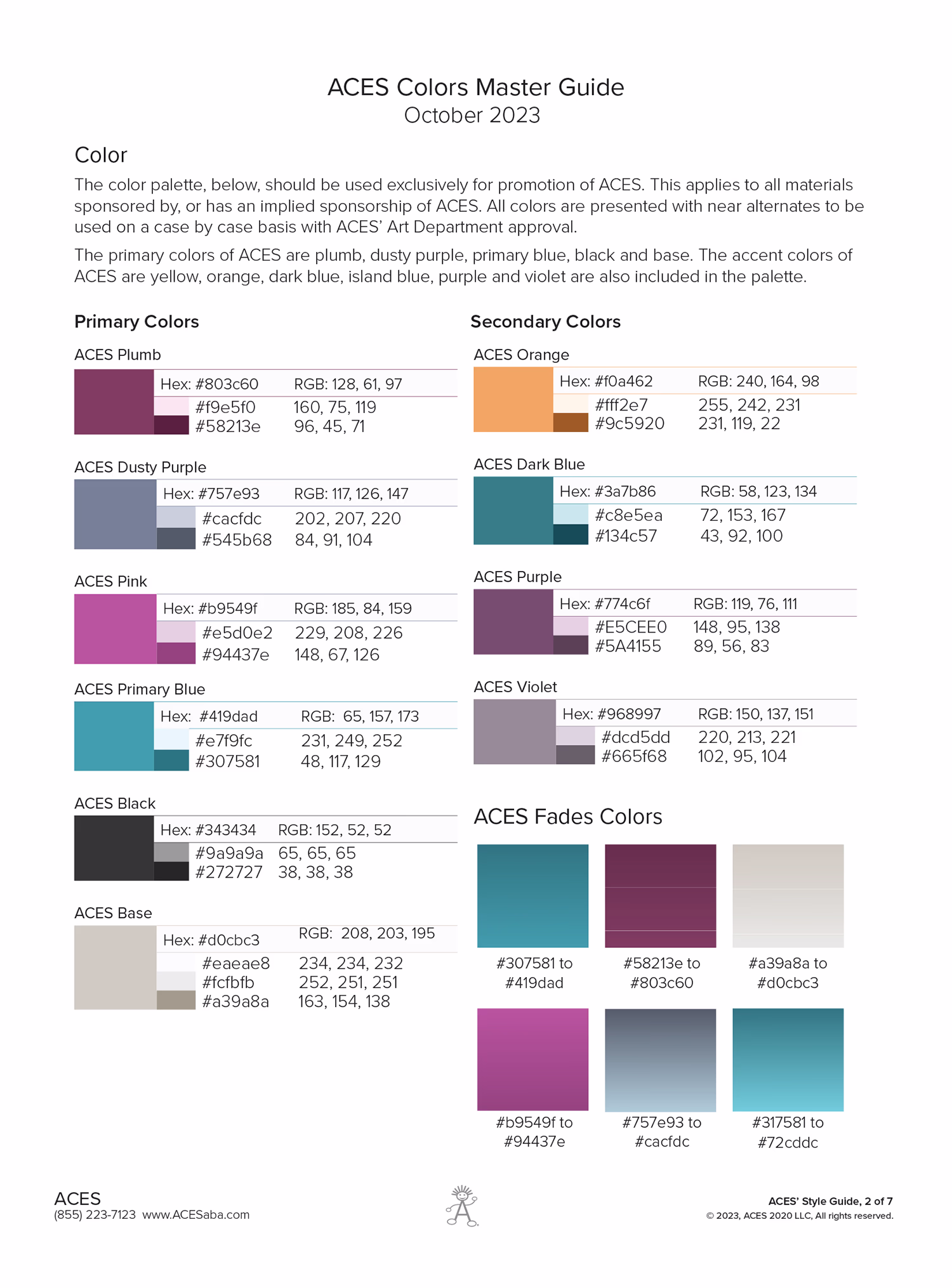 Brand Color System, 2023