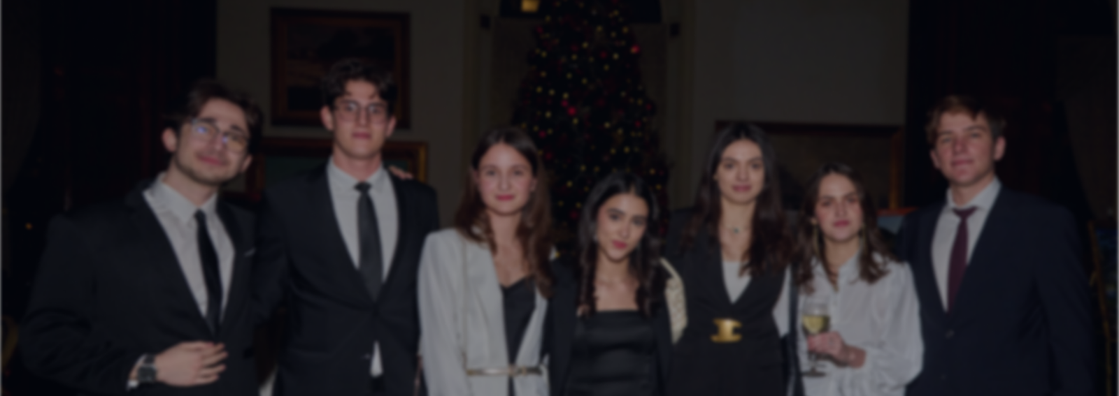 Romanian students gathered together on a university campus
