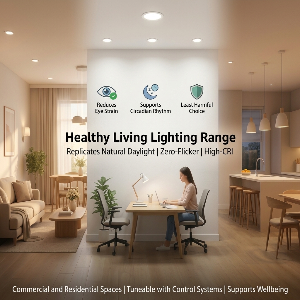 Healthy Living wall lights above seating in a panelled interior