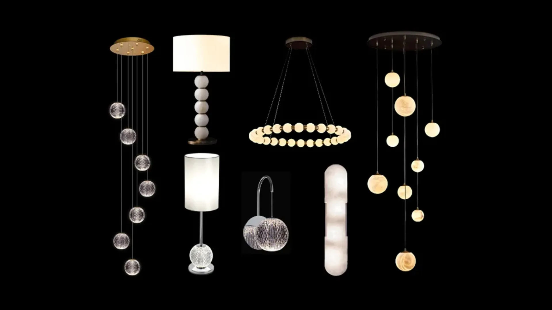 Illuminati Signature Collection pendant lighting in a contemporary interior