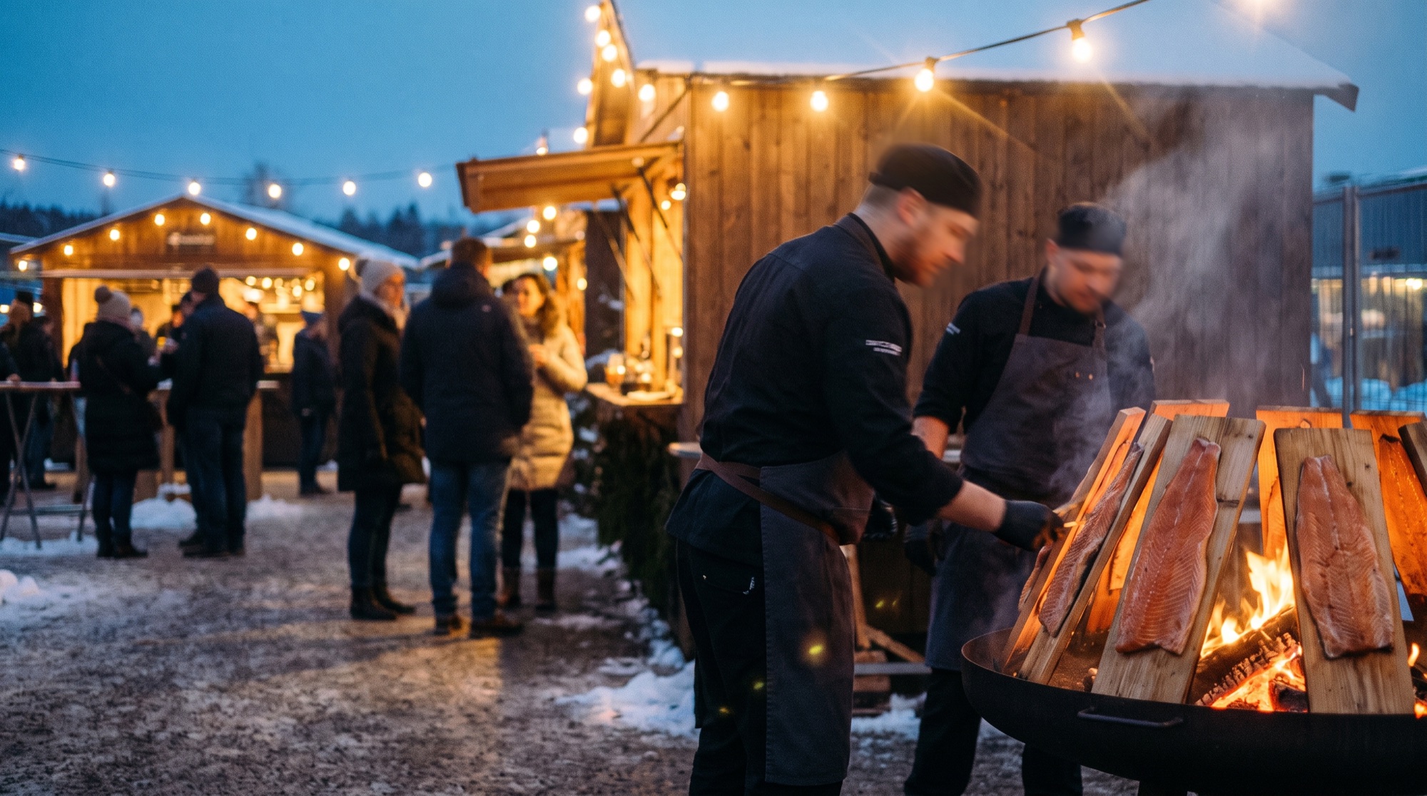 Mini-Burger am Buffet einer Firmenfeier — Catering von THE COURT