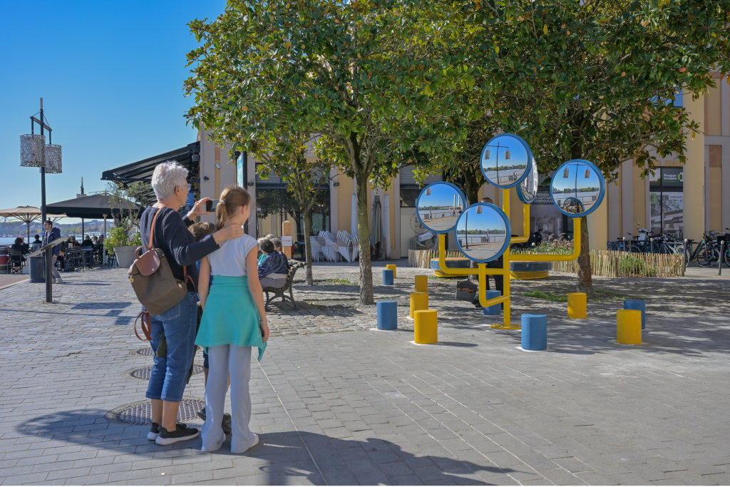 A playable installation in a public space