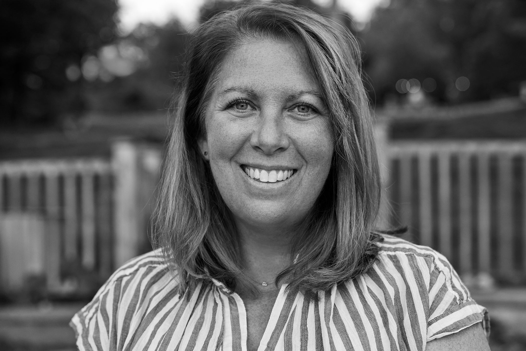 Tanya Primaylon, known at camp as Brador, Kilcoo Summer Administrative Director, in a black and white portrait.