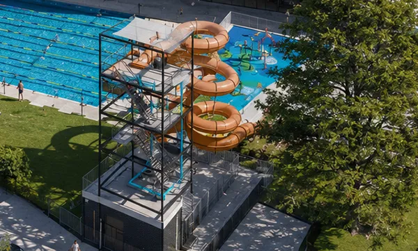 The 50 metre heated outdoor pool (placeholder image)