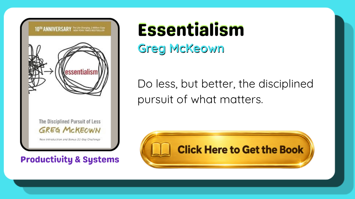 Essentialism book card