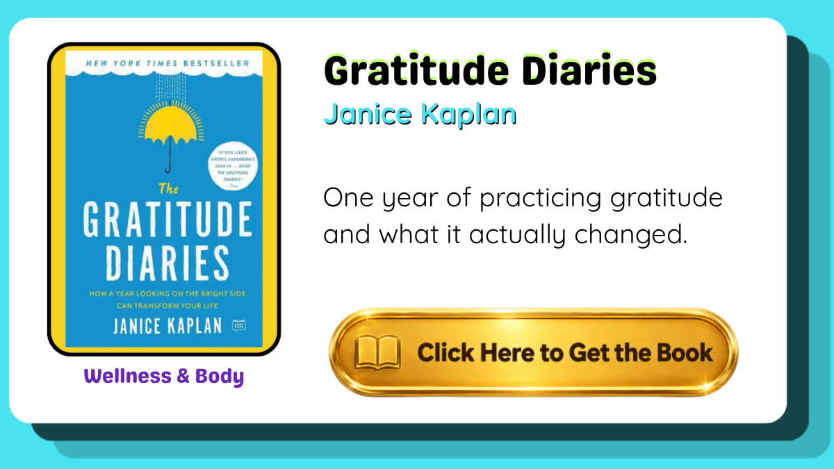 Gratitude Diaries book card