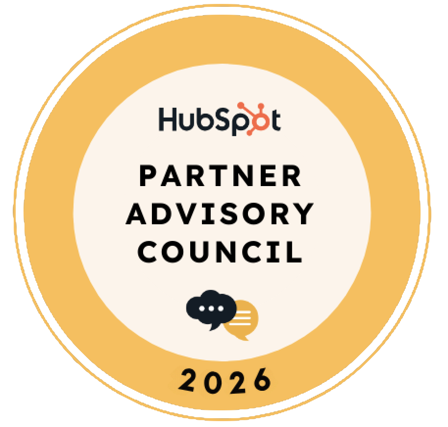 HubSpot Partner Advisory Council 2026 member badge