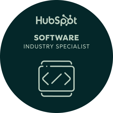 HubSpot Software Industry Specialist accreditation badge