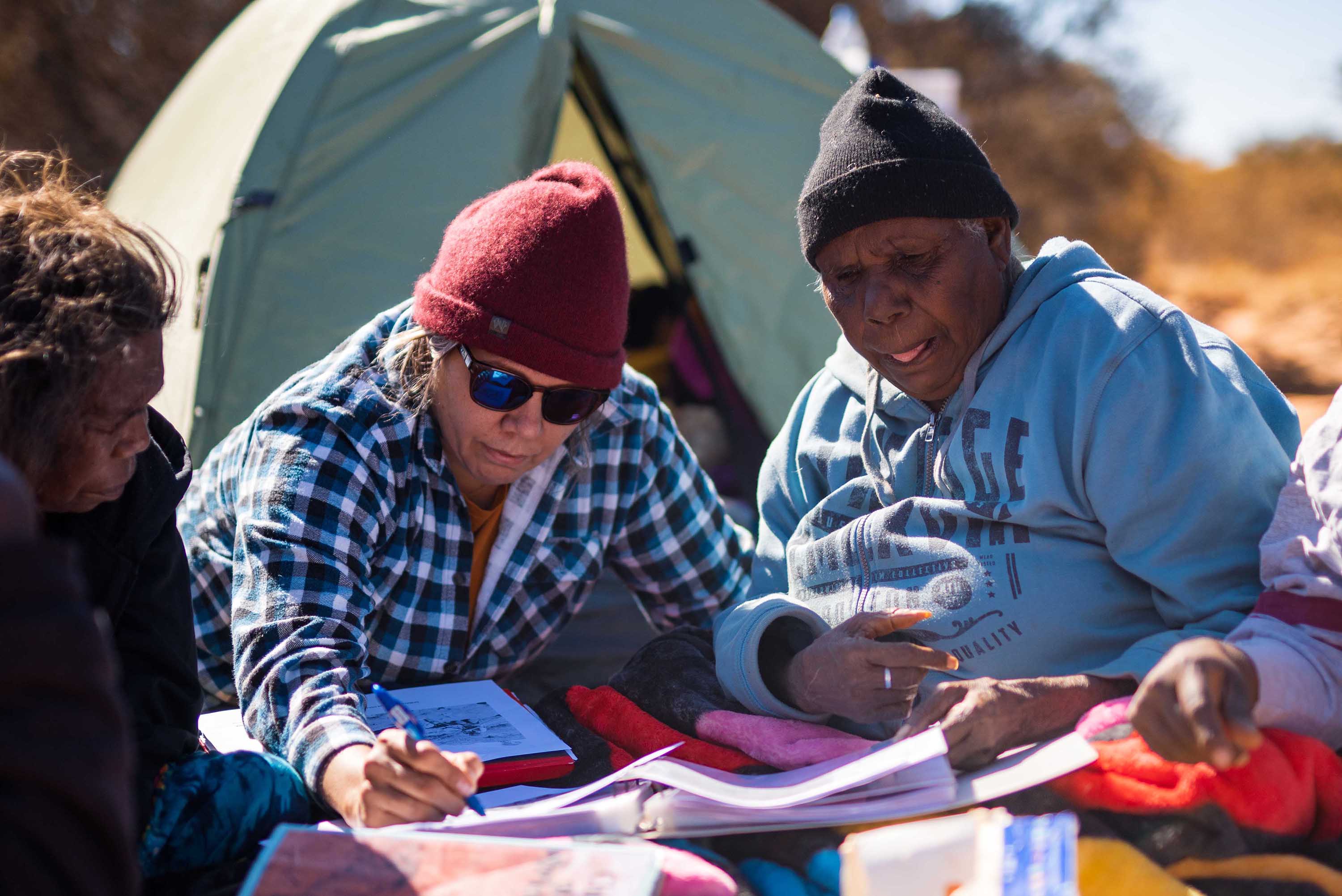 Documentary photograph from Honestly's work with Pintupi communities in Australia's Western Desert