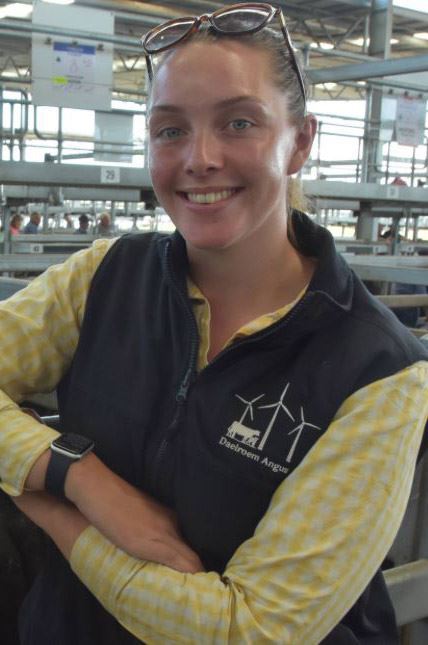 Chloe, Trainee Veterinary Nurse at Western Victoria Vets, smiling at the saleyards
