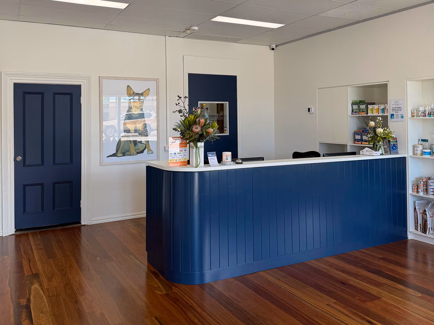 Reception counter at Western Victoria Vets in Ararat