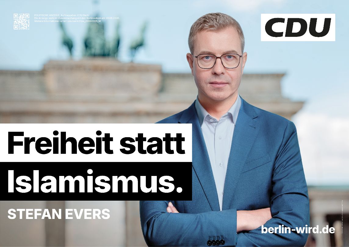 CDU Wahlplakat Stefan Evers