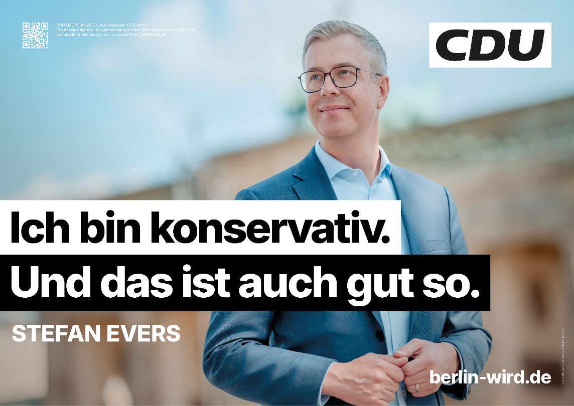CDU Wahlplakat Stefan Evers