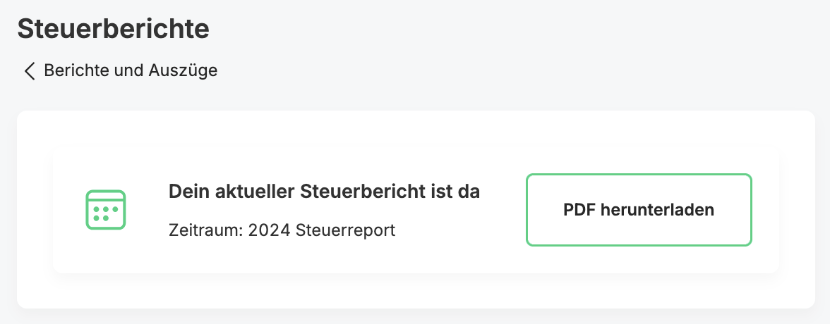 Steuerbericht Bitpanda