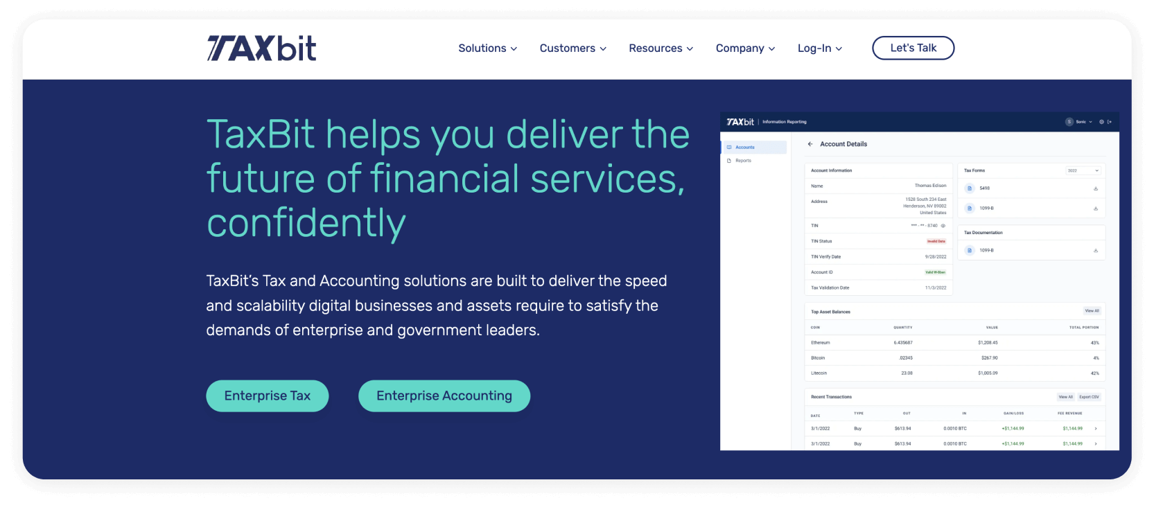 TAXbit Steuersoftware für die USA Vergleich