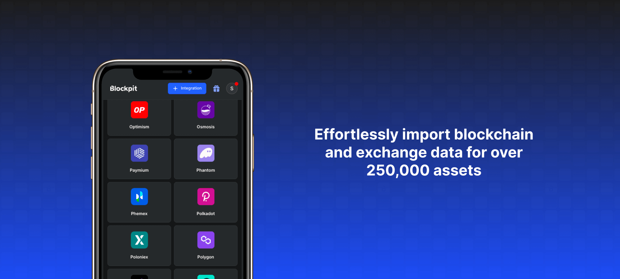 Blockpit Mobile App Data Import