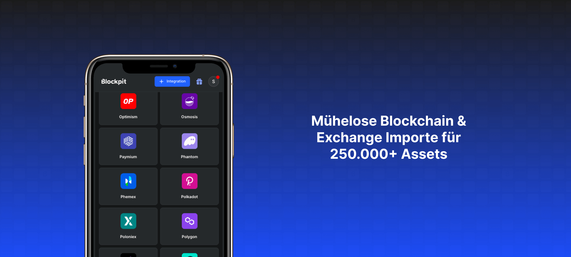 Blockpit Mobile App Datenimport