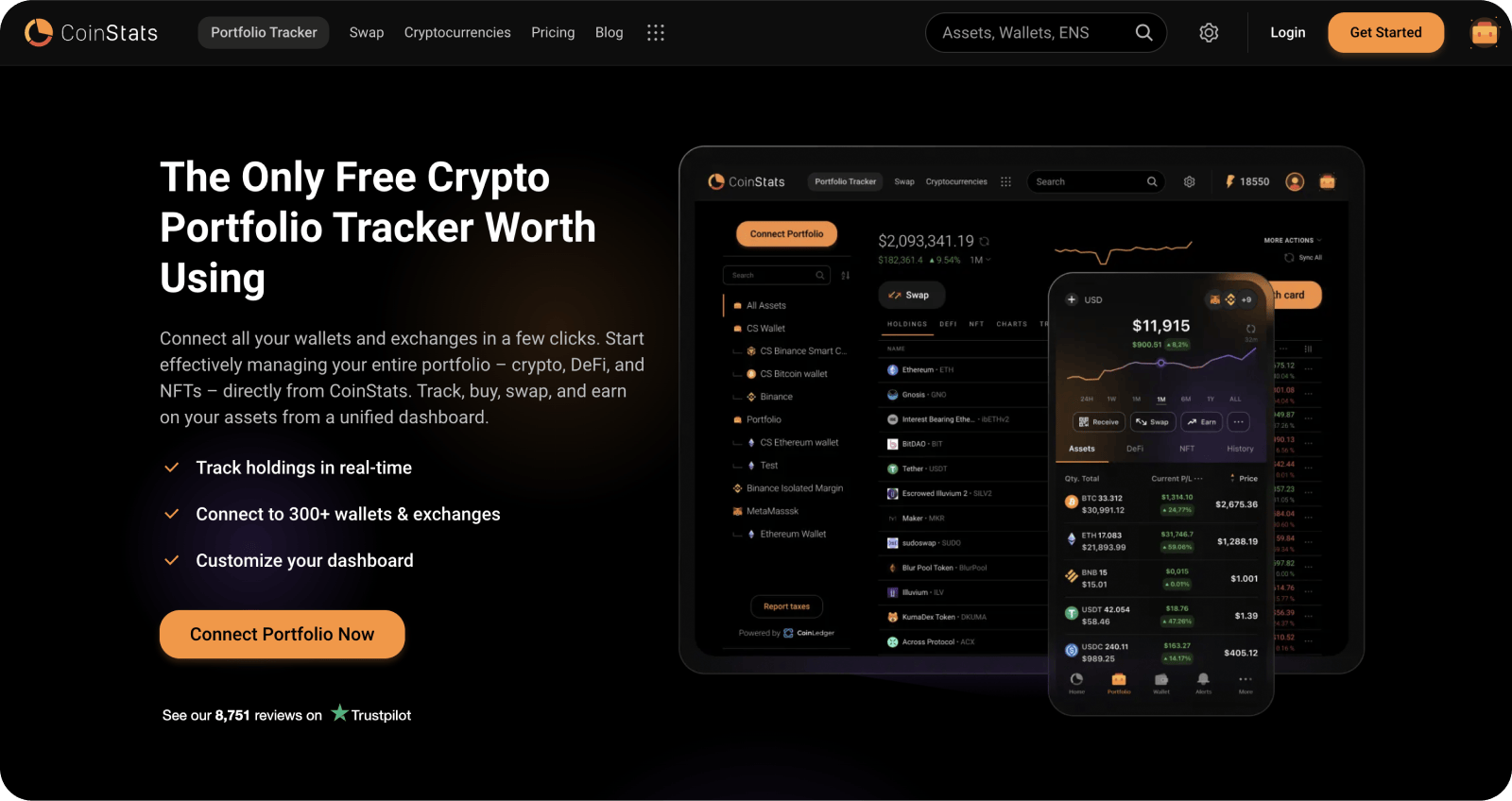 CoinStats Krypto Portfoliotracker