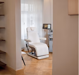 Behandlungsraum der Praxis für Nasenchirurgie in München