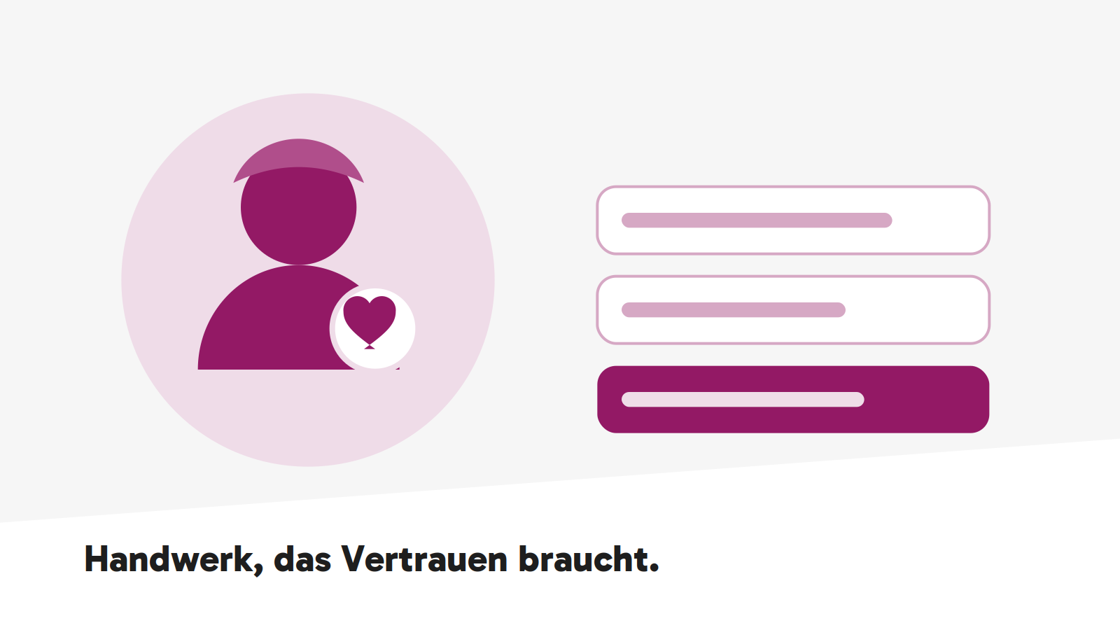 Stilisierte Person mit Herz-Symbol – Sinnbild für die einfühlsame Beratung im Zweithaarbereich.