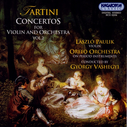 Album cover: Tartini – Violin Concertos, Vol. 2, conducted by György Vashegyi