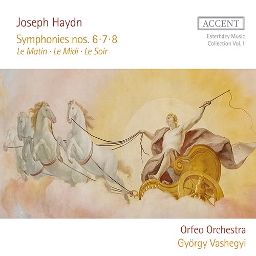 Album cover: Joseph Haydn – Symphonies Nos. 6–8, Le Matin, Le Midi, Le Soir, conducted by György Vashegyi