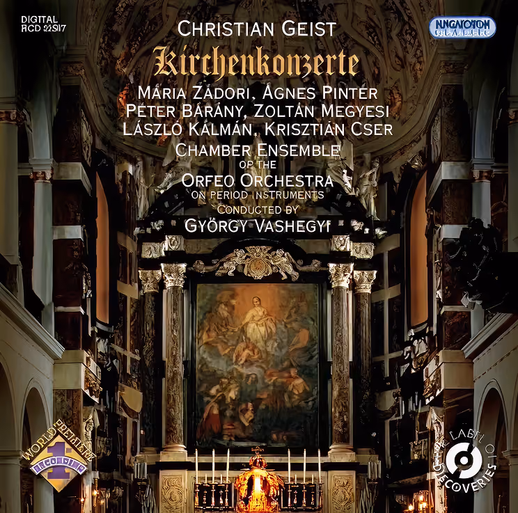 Album cover: Christian Geist – Church Concerts (Kirchenkonzerte), conducted by György Vashegyi