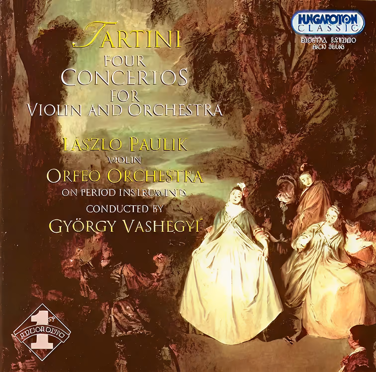 Album cover: Tartini – Violin Concertos, Vol. 1, conducted by György Vashegyi