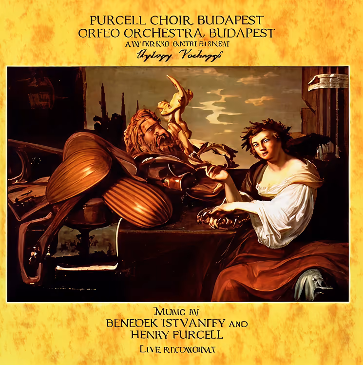 Album cover: Istvánffy – St Benedict Mass and Purcell – Hail! Bright Cecilia, conducted by György Vashegyi