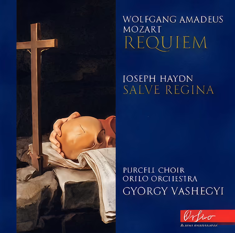 Album cover: Mozart – Requiem and Joseph Haydn – Salve Regina, conducted by György Vashegyi