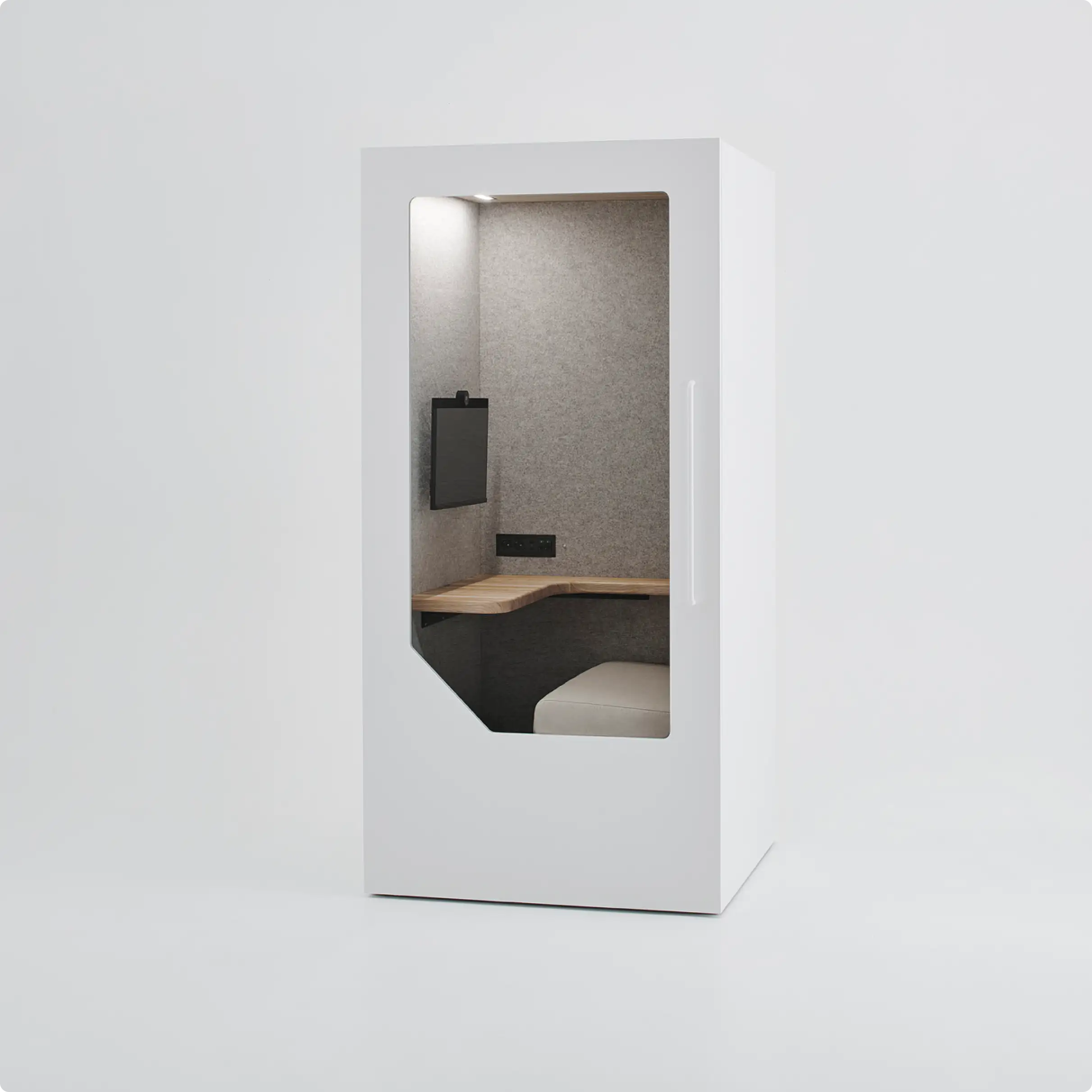 Empty Persy Work office booth in studio 
