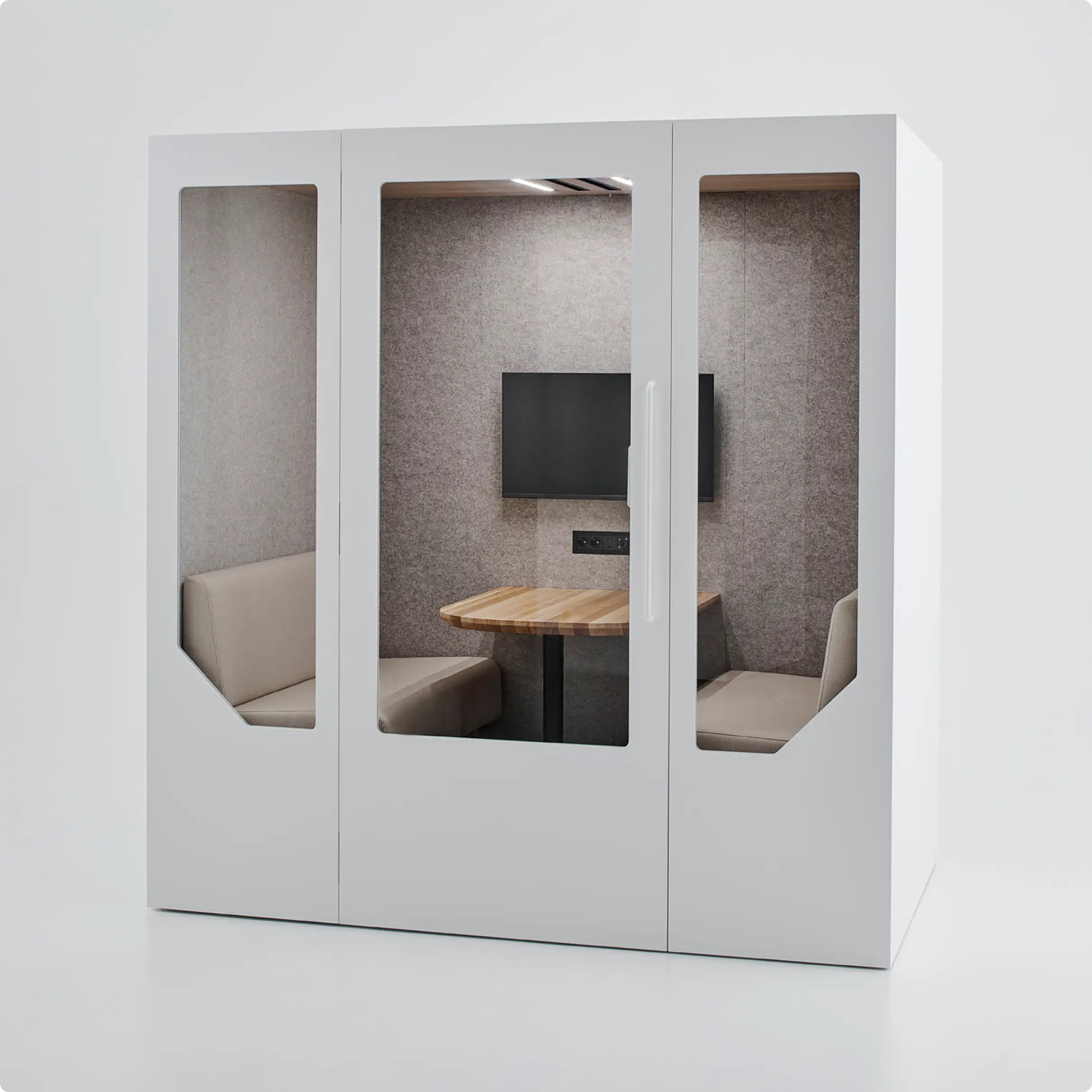 Empty Persy Four office booth 