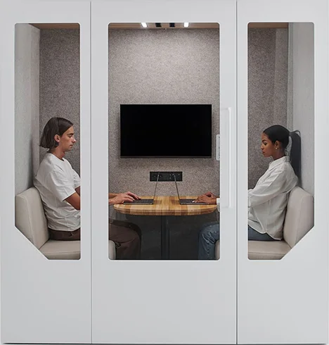 Persy Four office pods in United Kingdom
