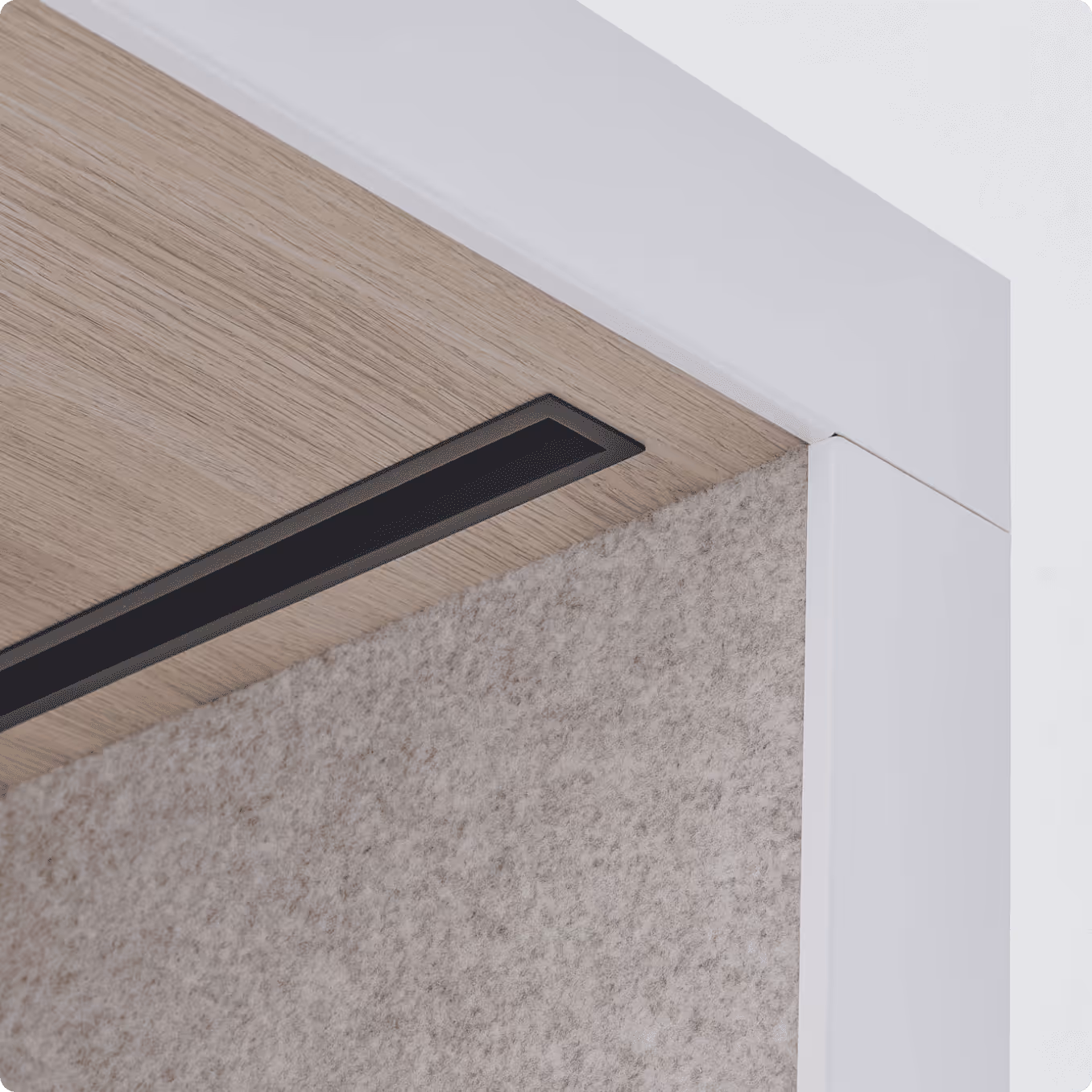 Eight centimetre thick walls of Persy Booth for superior noise insulation