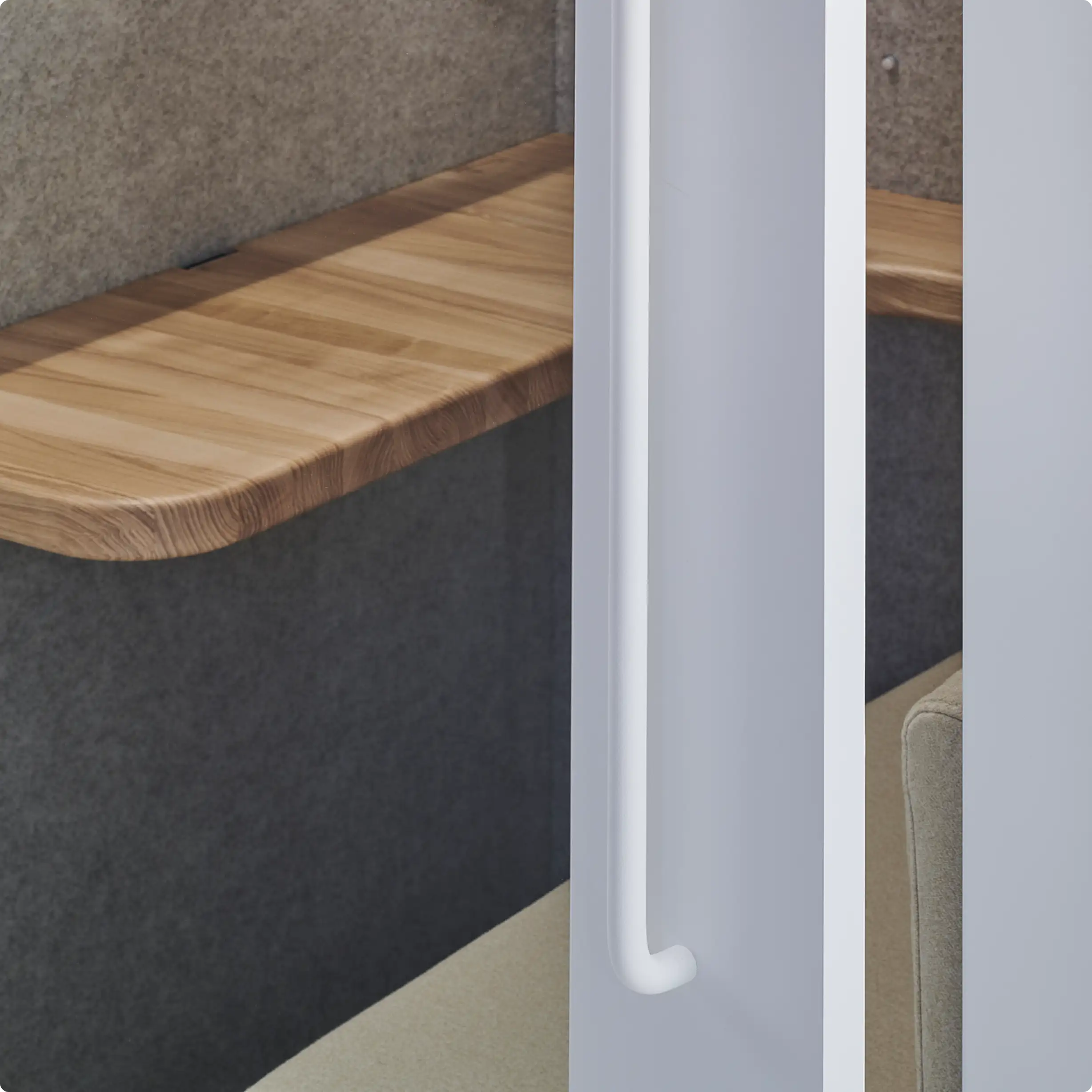 Acoustic-grade double glass door panel for enhanced sound reduction