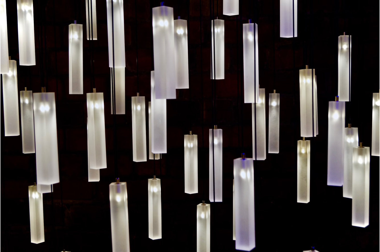 Array of bespoke hanging lamps
