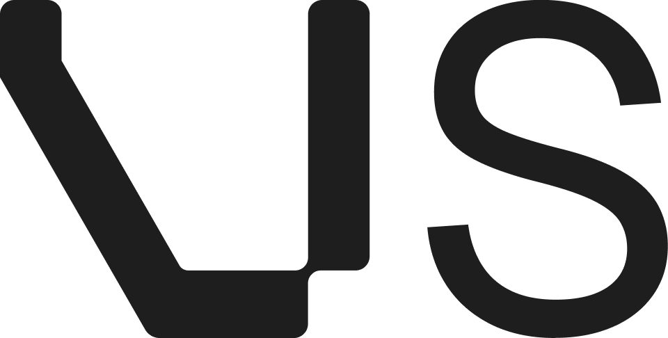 Vitreum logo text in bold black font with stylized V and S characters.