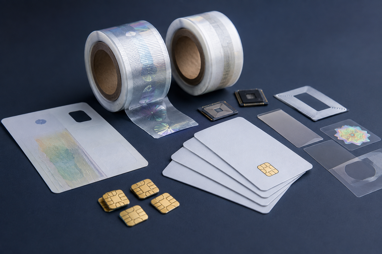 Card components supplied to national printers and manufacturing partners