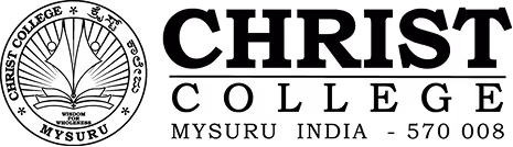 Christ College logo with large white letters on black background.