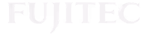 Fujitec company logo in white text on a black background.