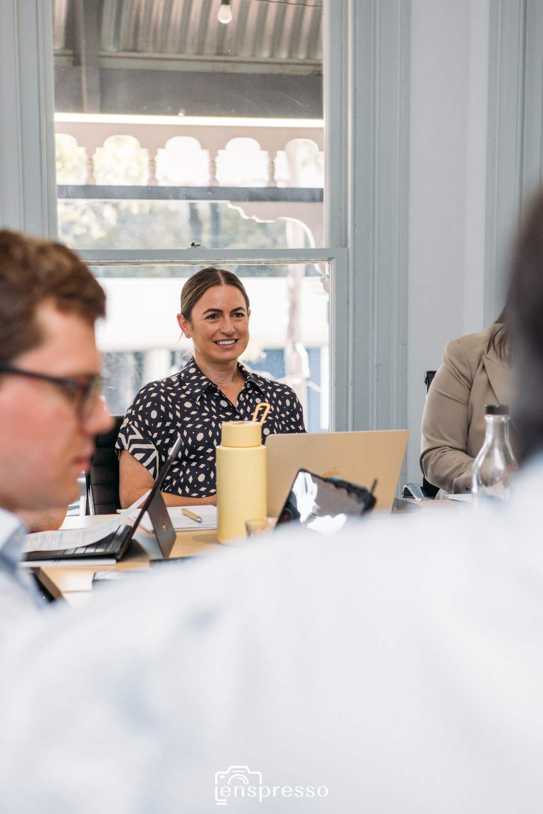 Business owners in a board discussion